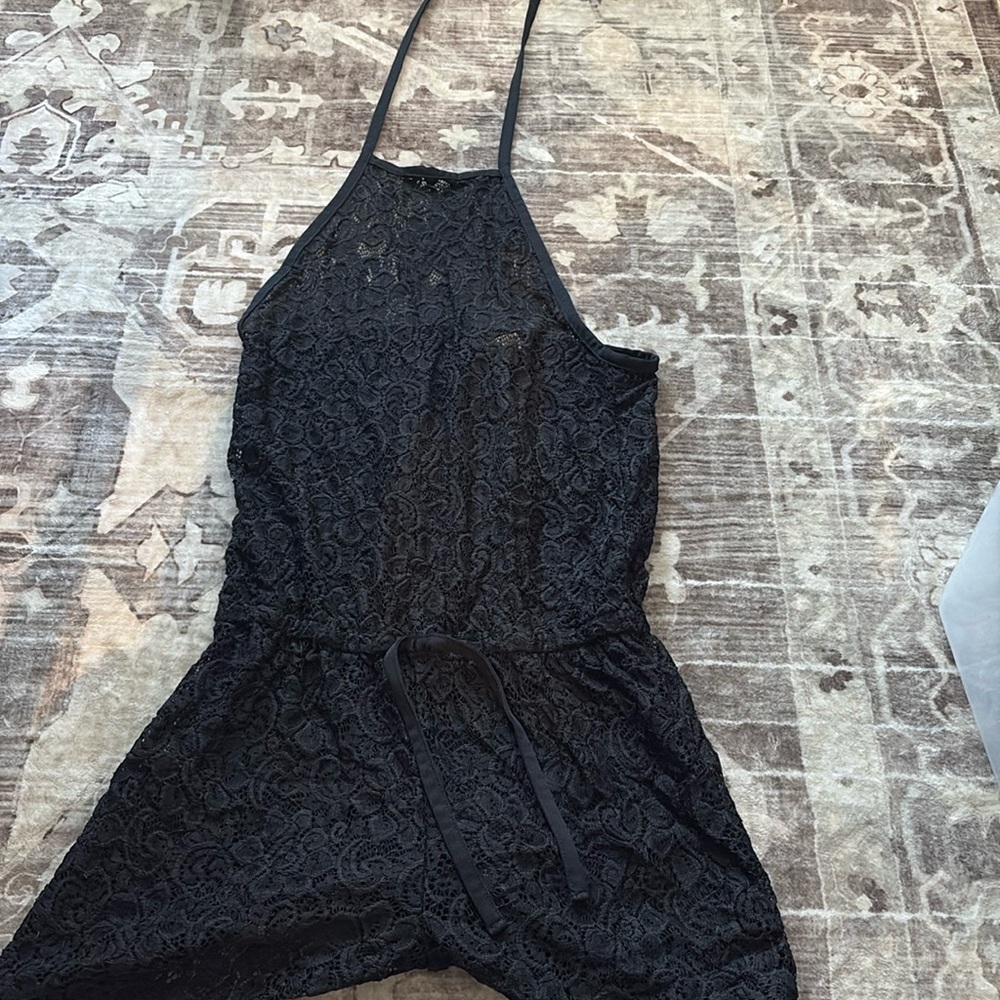 Black coverup Romper